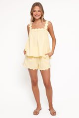 Lillian Short Set - Yellow