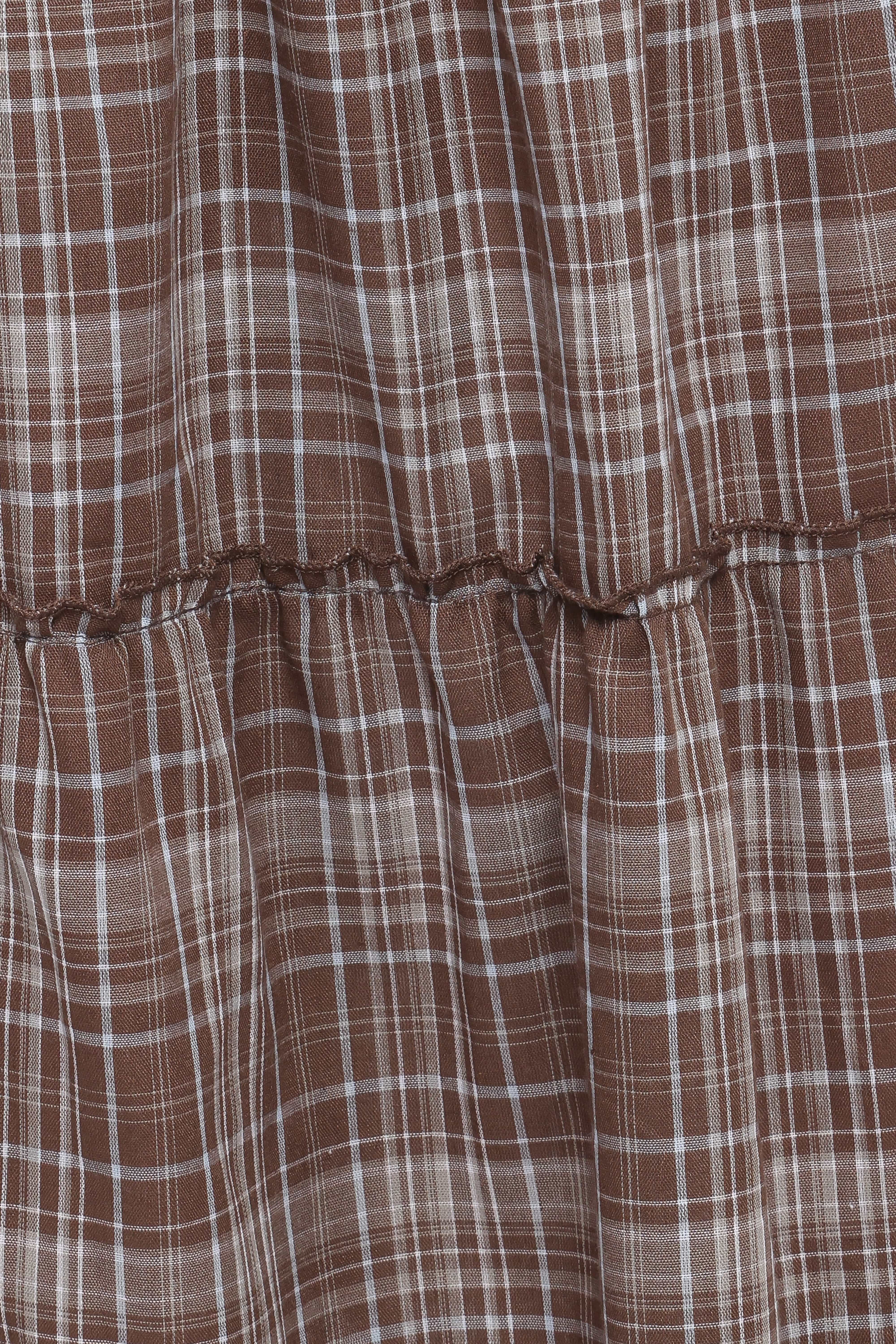 Campbell Tiered Maxi Skirt - Juno Check