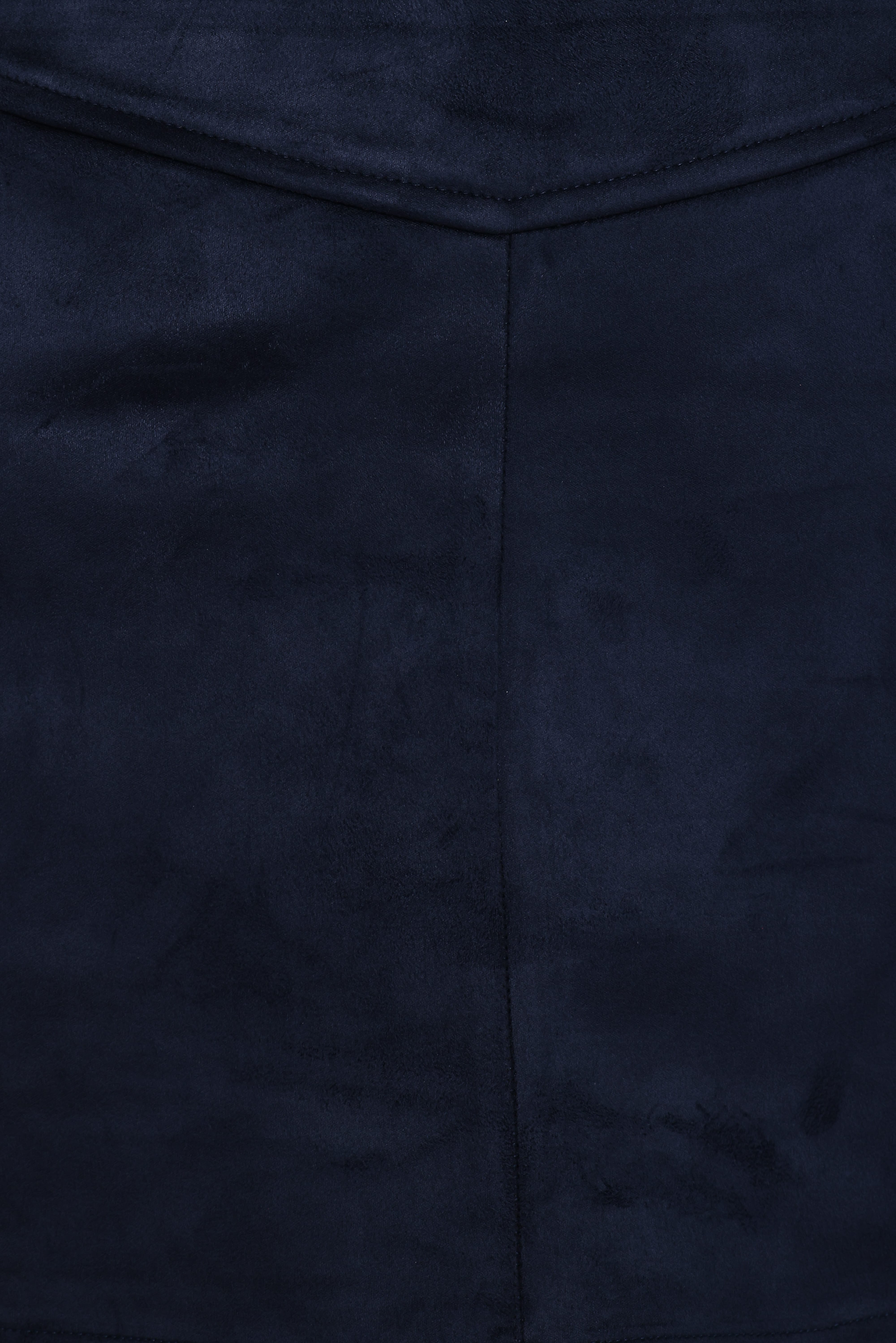 Hope Suede Mini Skirt - Navy