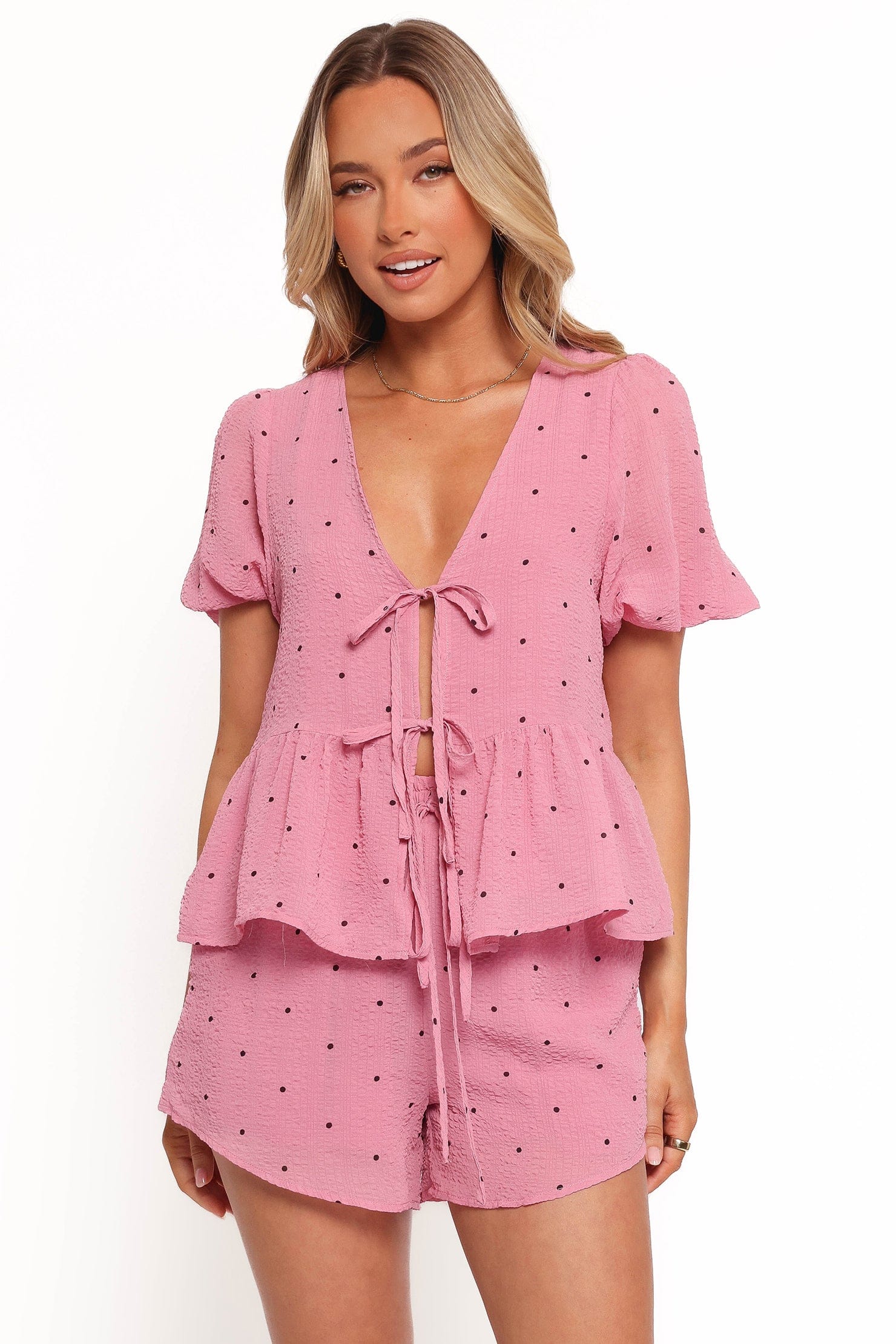 Nala Shorts - Pink Polka Dot