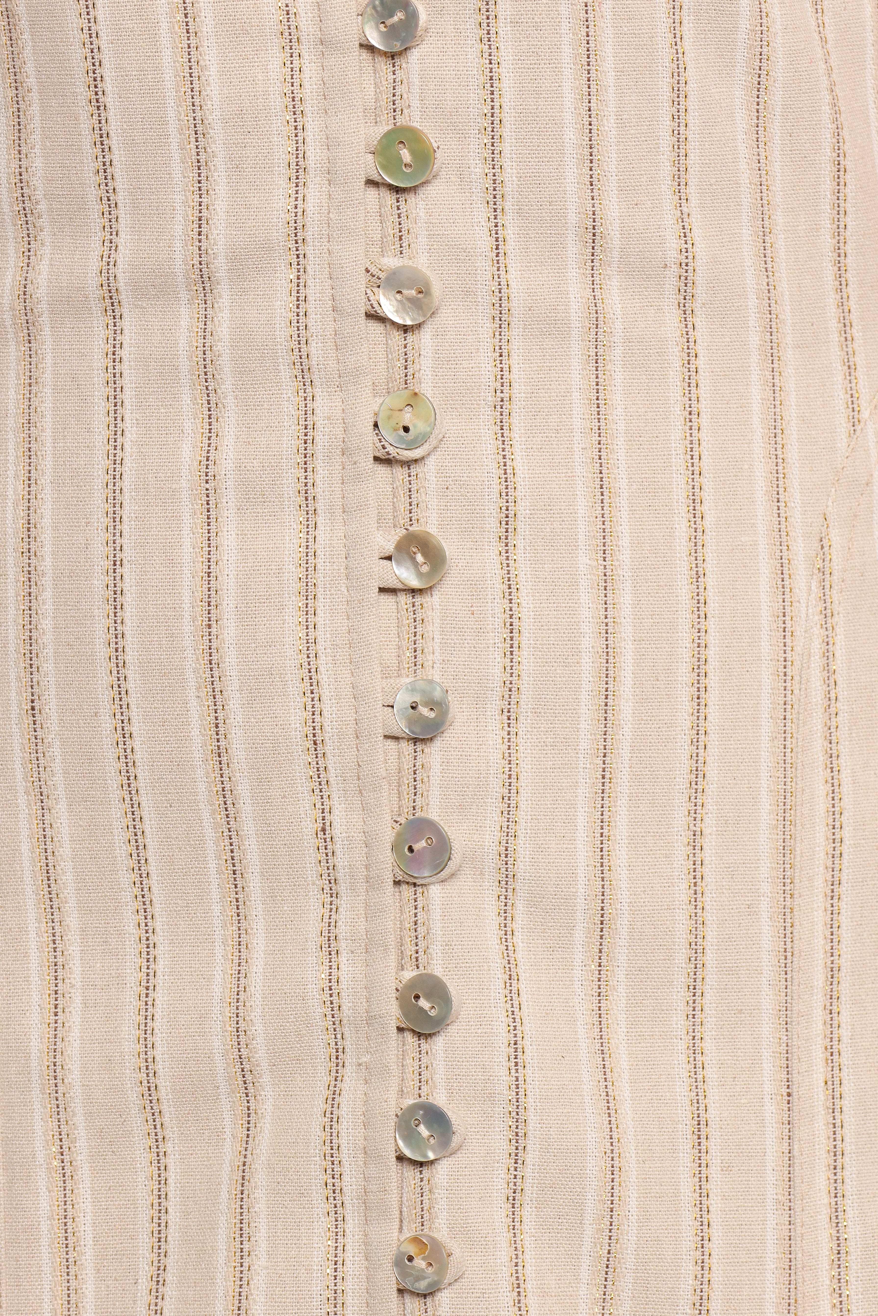 Aisling Midi Dress - Beige Gold