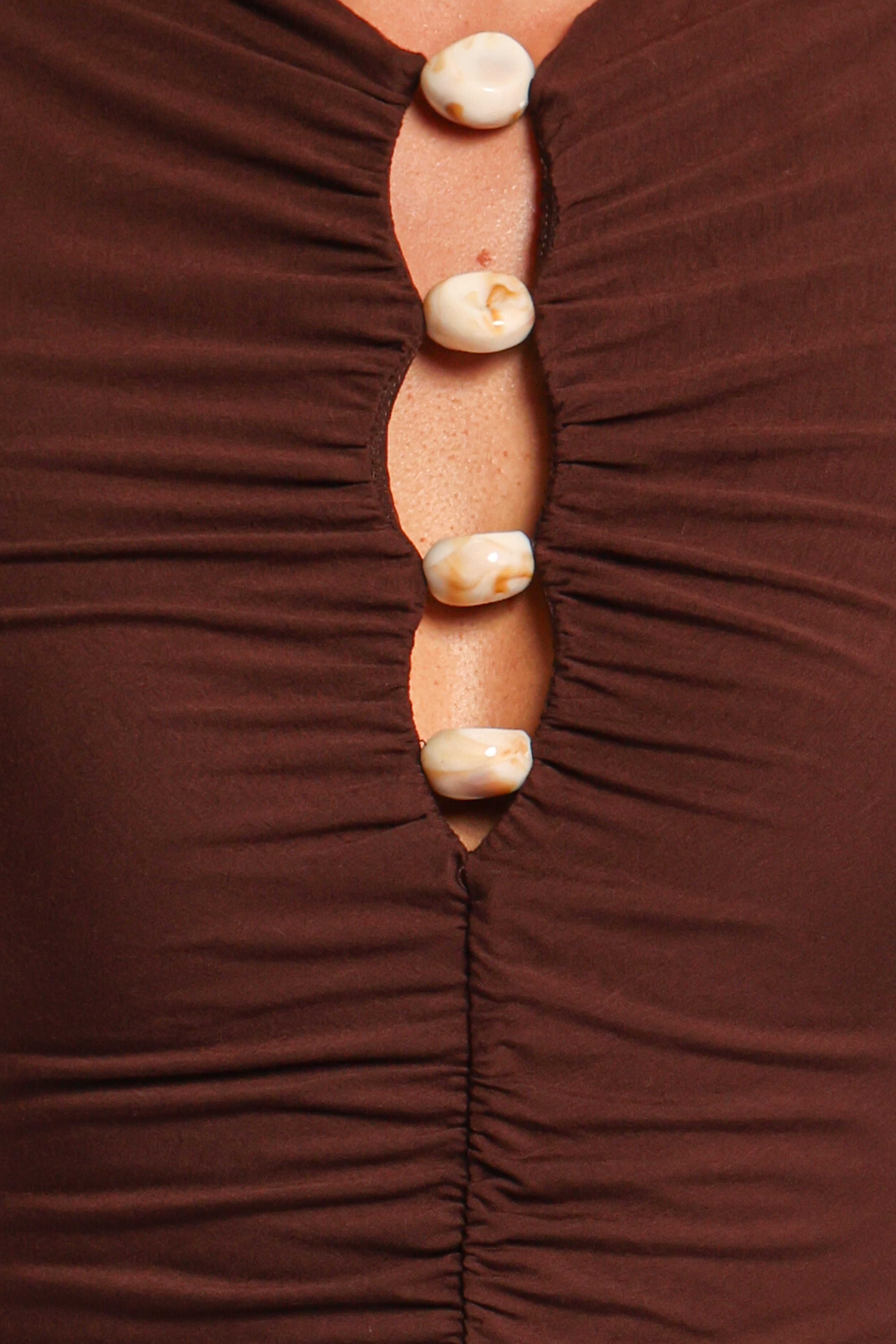 Brody Midi Dress - Chocolate