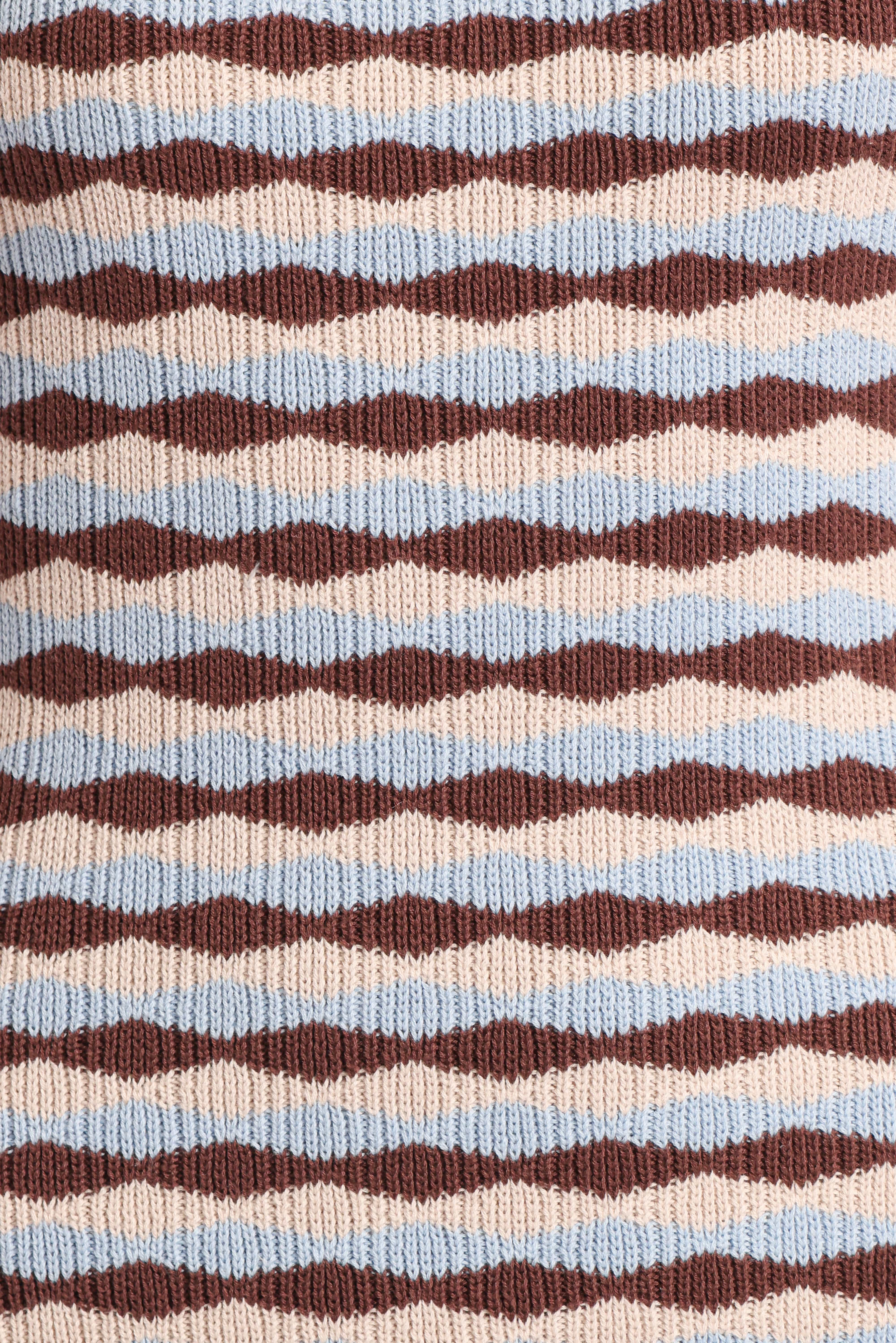 Elfrida Knit Mini Dress - Blue/Brown