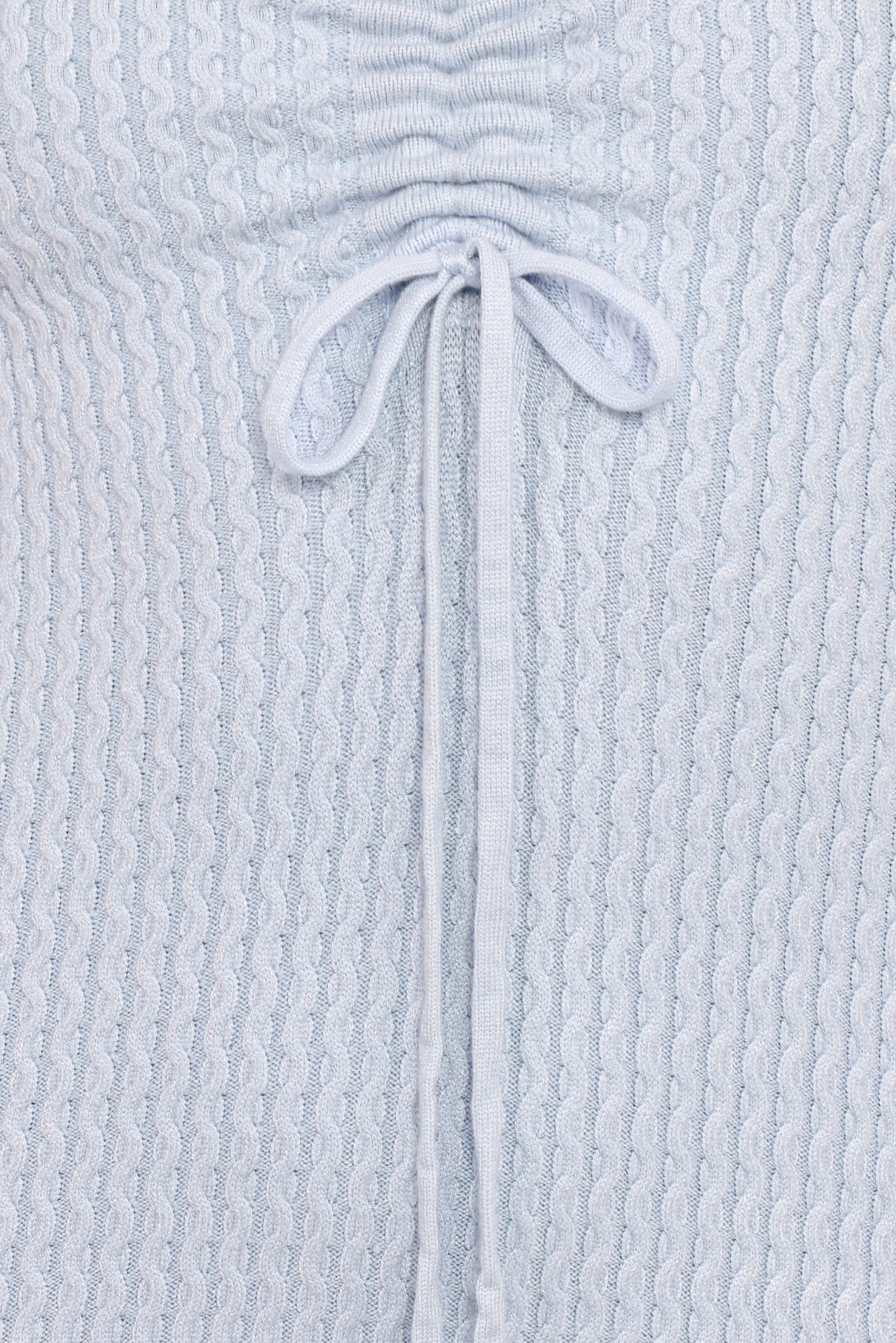 Irene Long Sleeve Midi Dress - Pale Blue