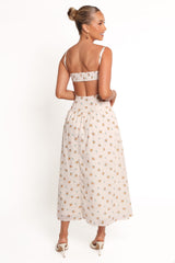 Oakley Maxi Dress - Yellow Floral