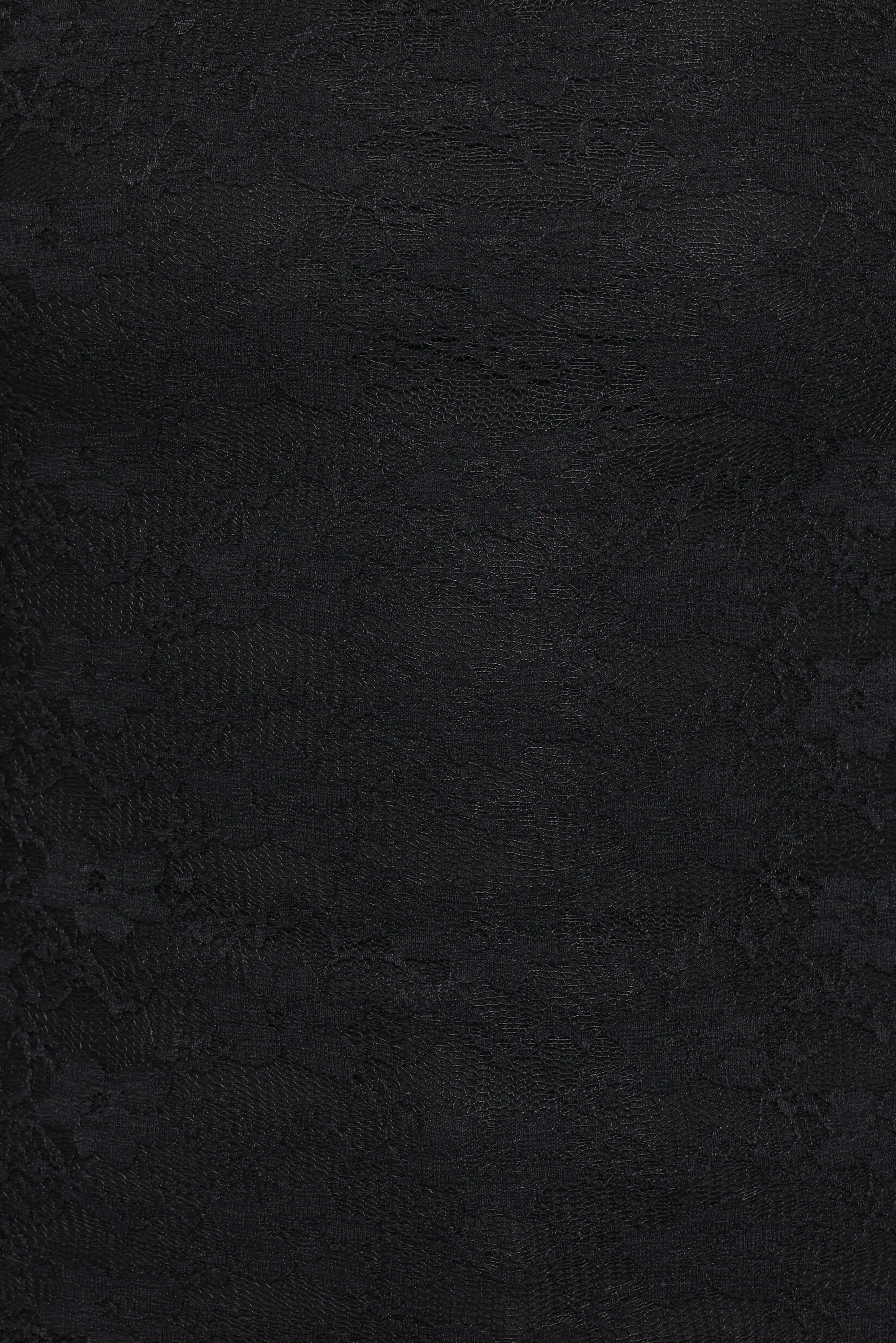 Skyler Square Neck Stretch Lace Top - Black